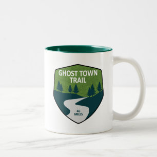 Ghost Town Trail Pennsylvania Two-Tone Coffee Mug