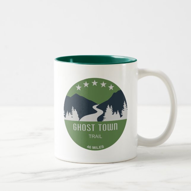 Ghost Town Trail Pennsylvania Two-Tone Coffee Mug (Right)