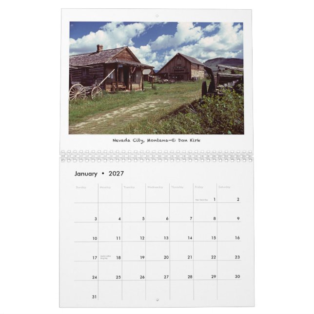 Ghost Towns of the American West Calendar (Jan 2027)