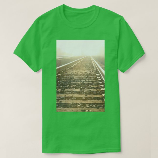 Ghost Train Tracks to Nowhere T-Shirt (Design Front)