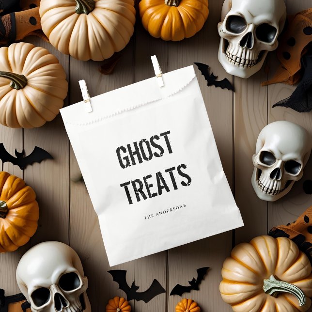 Ghost Treats | Happy Halloween  Favour Bag (Creator Uploaded)