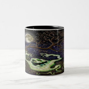 Ghost Tree Two-Tone Coffee Mug