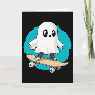 Ghost Trippy Vaporwave Halloween Techno Rave Edm M Card