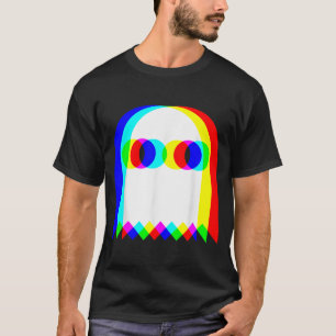 Ghost Trippy Vaporwave Halloween Techno Rave Funny T-Shirt