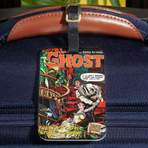 Ghost Vintage Horror Comics Witch's Call Luggage Tag