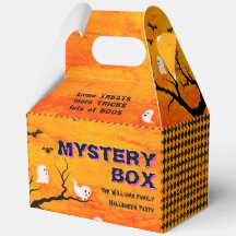Ghost Vintage Treat Tricks Halloween Party Mystery