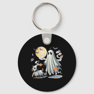 Ghost Walking Dog Key Ring
