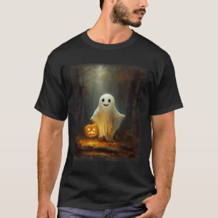 Ghost Walking In The Forest Halloween Costume Men T-Shirt