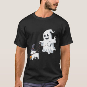Ghost Walks The Dog Halloween T-Shirt