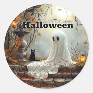 Ghost & Whiskers – An Autumn Twilight Tale Classic Round Sticker