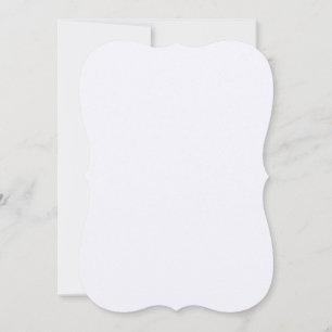 Ghost White Bracket Invitation