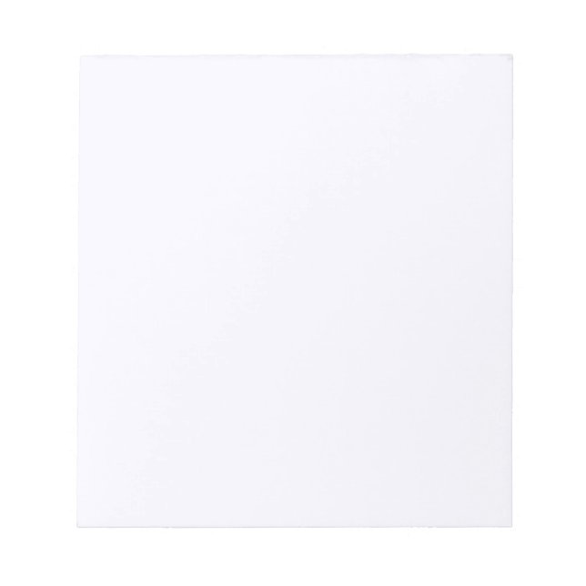 Ghost White Memo Notepad (Front)