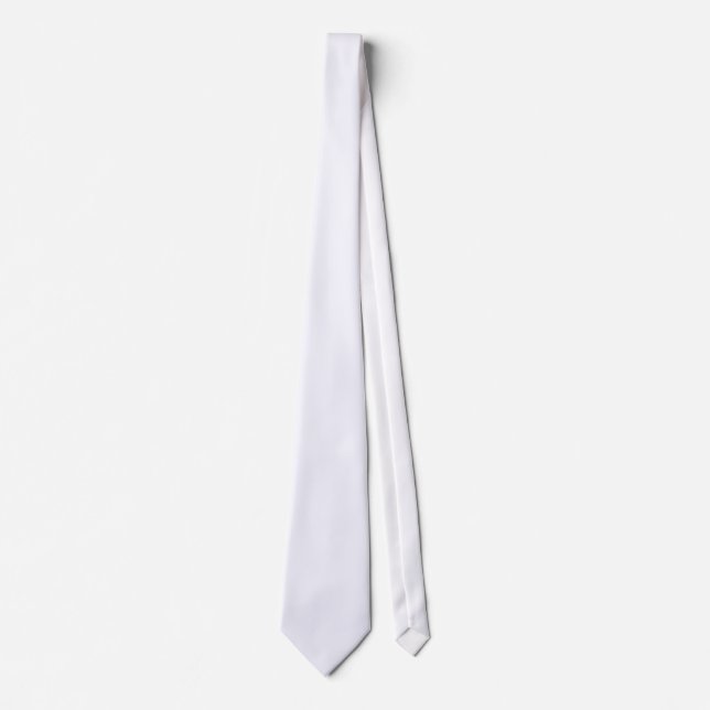 Ghost White Neck Tie (Front)