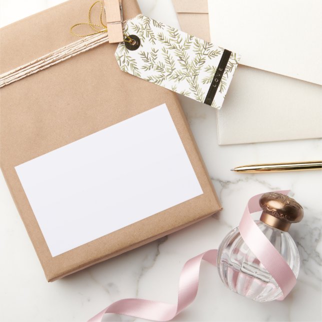 Ghost White Rectangular Sticker (Gifting)
