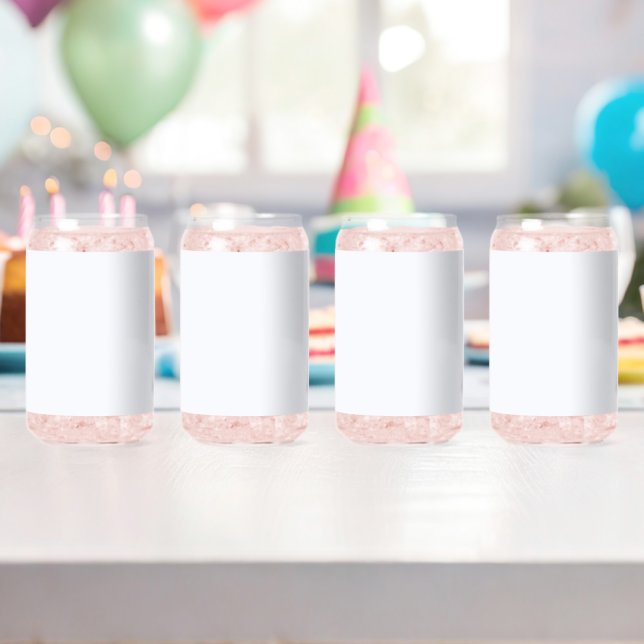 Ghost White Solid Colour Can Glass (Insitu (Birthday))