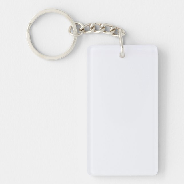 Ghost White Solid Colour Key Ring (Front)