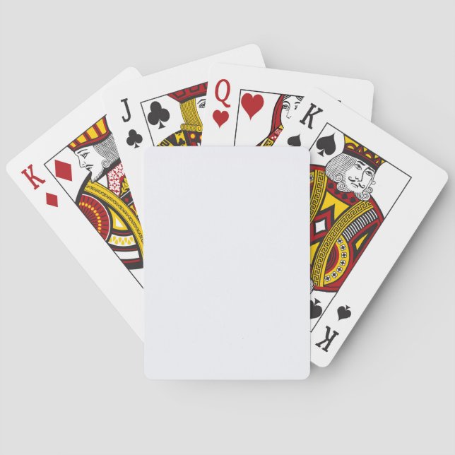 Ghost White Solid Colour Playing Cards (Back)