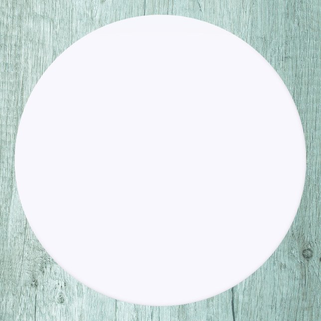 Ghost White Solid Colour Round Paper Coaster (Creator Uploaded)