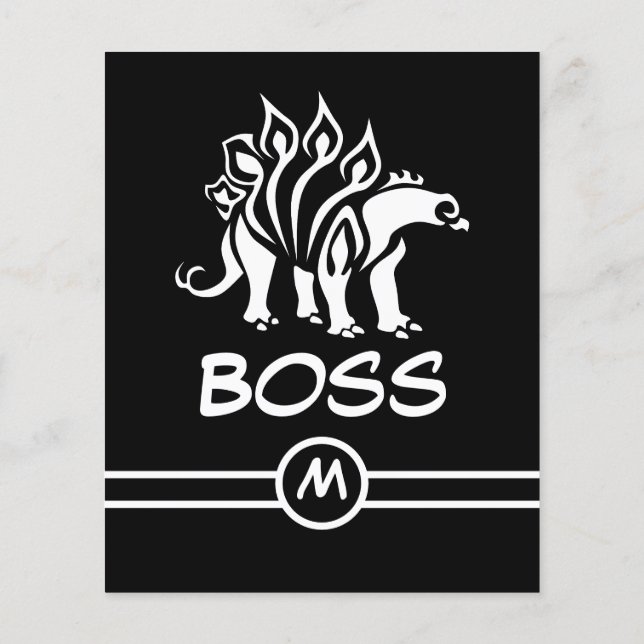 Ghost White Stegosaurus Spiked  Dinosaur  Flyer (Back)