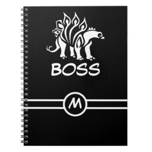 Ghost White Stegosaurus Spiked Dinosaur Notebook