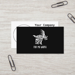 Ghost White Styracosaurus with Tribal War Paint Business Card