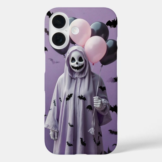 Ghost with Bat and Balloons Case-Mate iPhone Case (Back)