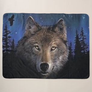 GHOST WOLF SHERPA BLANKET