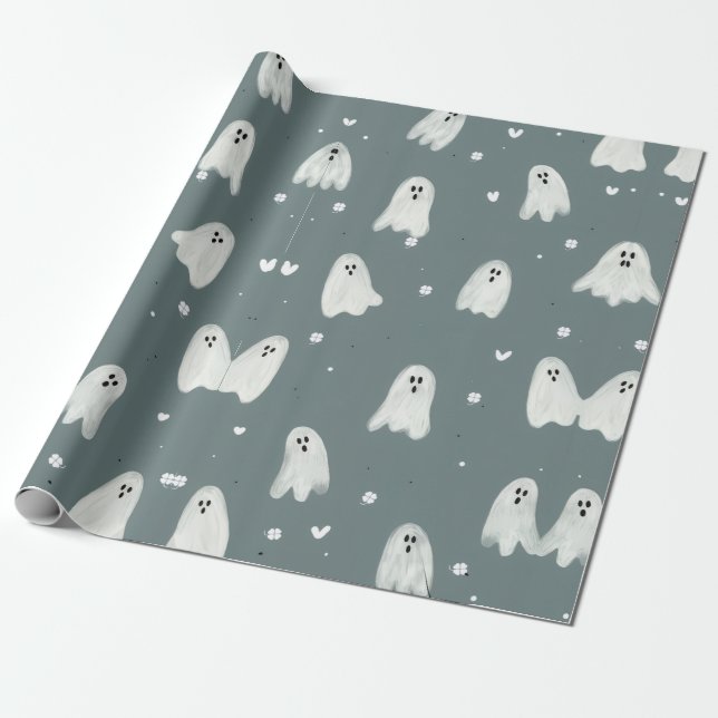 GHOST  WRAPPING PAPER (Unrolled)