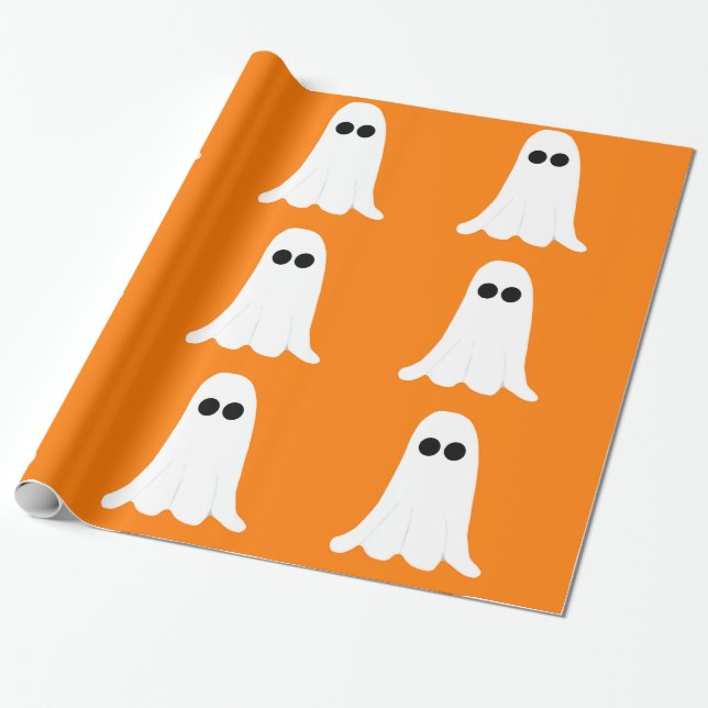 Ghost Wrapping Paper  (Unrolled)