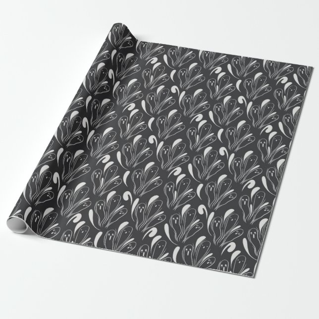 Ghost Wrapping Paper (Unrolled)