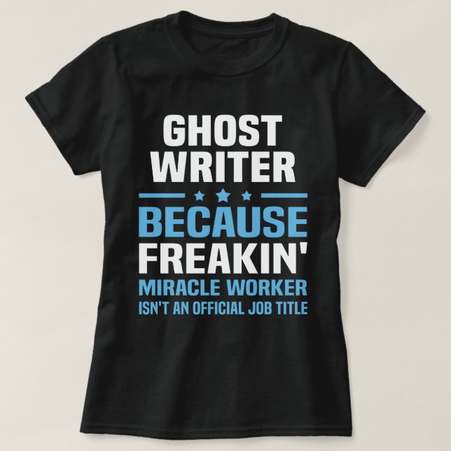 Ghost Writer T-Shirt (Design Front)