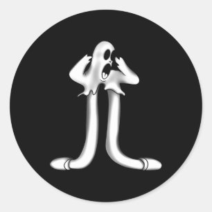 Ghost X Koko The Clown Scary Goth Classic Round Sticker