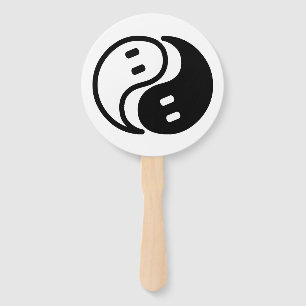Ghost Yin Yang Hand Fan