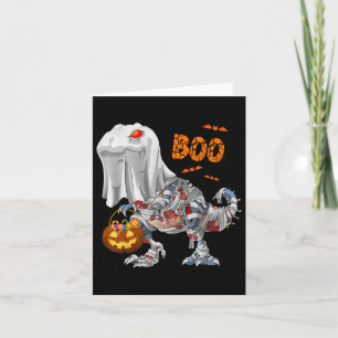 Ghost Zombie Mummy Dinosaur Funny Boo Halloween Pu Card