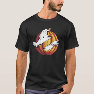 Ghostbusters Classic Logo Halloween Pumpkin Pullov T-Shirt