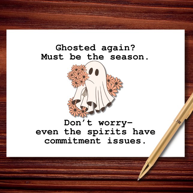 Ghosted Again Funny Halloween Card (Creator Uploaded)