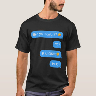 Ghosted Text Message Funny Halloween  T-Shirt