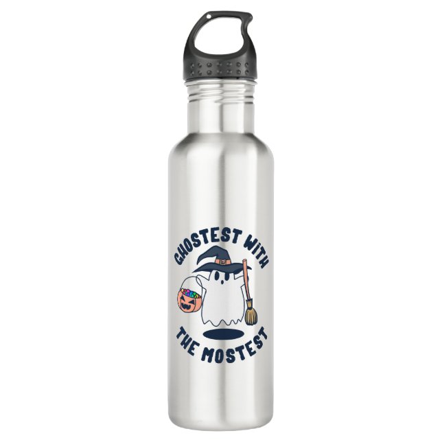 Ghostest Funny Spooky Witch 710 Ml Water Bottle (Front)