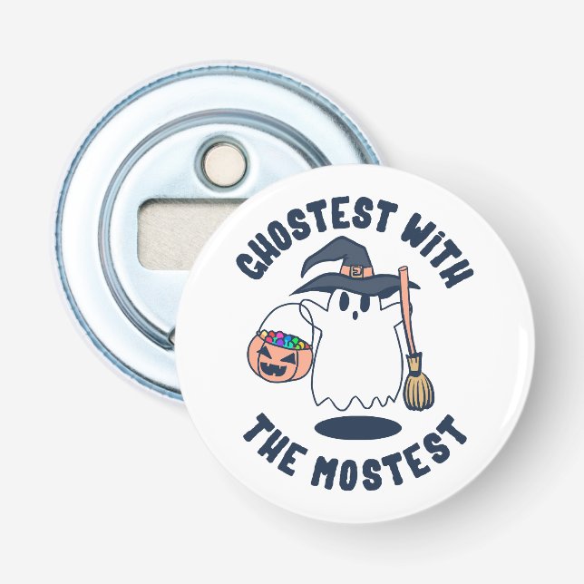Ghostest Funny Spooky Witch Bottle Opener (Front)