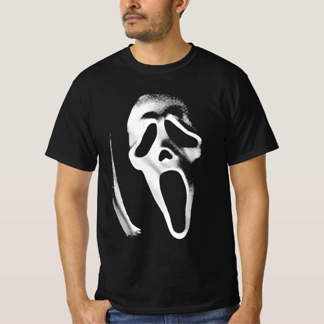 ghostface  face Scream T-Shirt (Front)