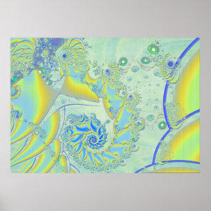 Ghosting 3D Fractal Poster