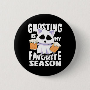 Ghosting Is My Favourite Season Halloween Women Ca 6 Cm Round Badge
