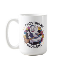 Ghosting my Problems, Funny Spooky Ghost Design