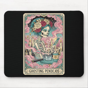 Ghosting Pendejos Funny Día De Los Muertos Tarot C Mouse Pad