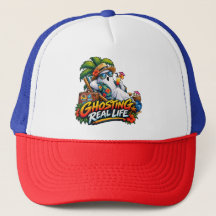 Ghosting Real Life Funny Summer Ghost Foam Trucker