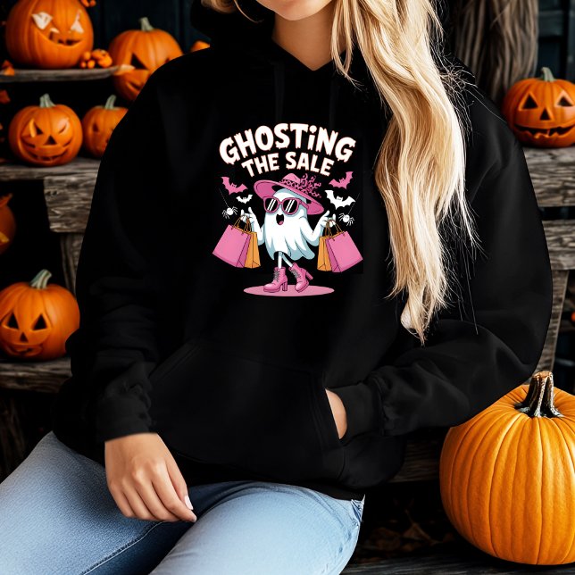 Ghosting The Sale Funny Halloween Ghost  Hoodie (Creator Uploaded)