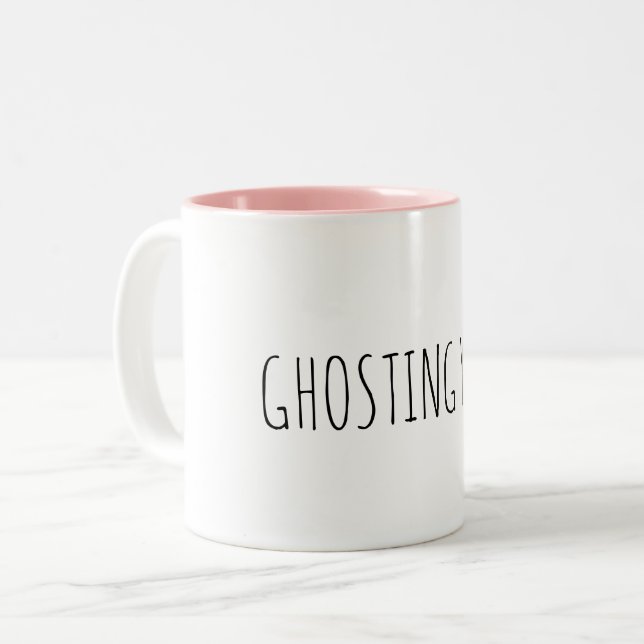 ghosting you Two-Tone coffee mug (Front Left)