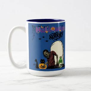 Ghostlight Carnival deep blue Two-Tone Coffee Mug
