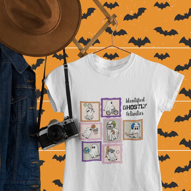 Ghostly Activities - Physically Active Ghosts Tri-Blend Shirt (This item is for display purposes only to illustrate the design element. )