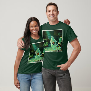 Ghostly Artist's Eerie Masterpiece T-Shirt